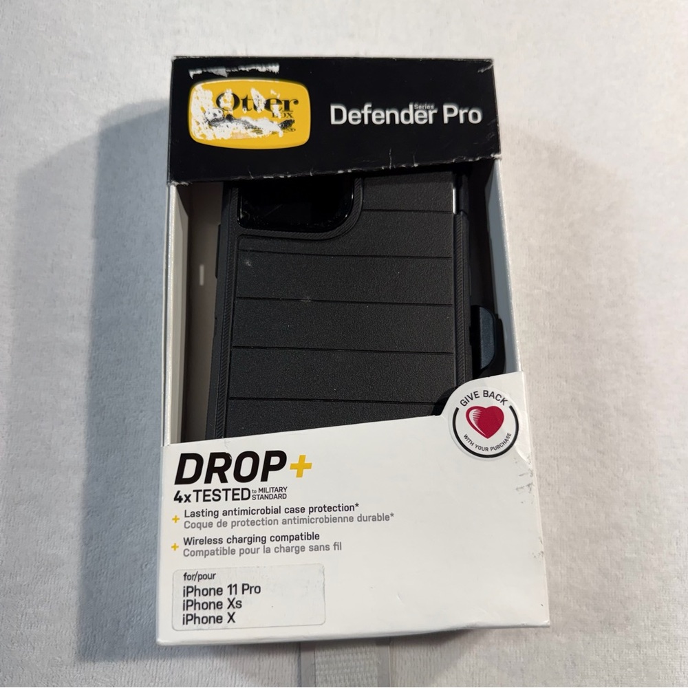 OtterBox Defender Pro Black Case for iPhone 11 Pro/Xs/X